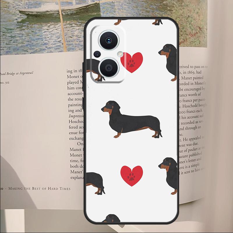 Dachshund Dog Cover For OPPO Reno 12F 11F 13F 14F 10 11 12 13 14 Pro 8 Lite OPPO Find X9 X6 X5 X8 Pro Case
