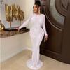 Elegant European & American Rhinestone Evening Gown