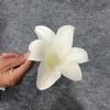 5pcs DIY Craft Artificial EVA Flower Elegant Realistic Simulated Flower Decor Handmade White Hanging Flower Head Stage Layout