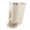 Boîtes à Riz Pression Blanc Crème Anti-Insectes Anti-Humidité Seau de Stockage pour Riz Usage Domestique Seau de Stockage pour Riz