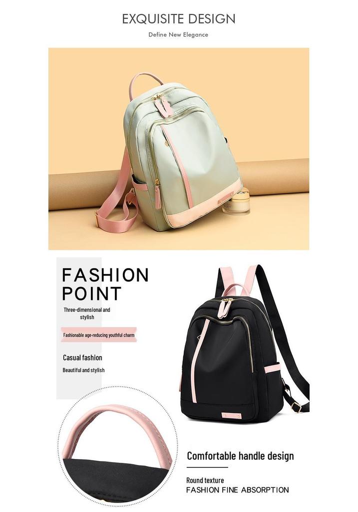 Women's Korean Style Large Capacity Double Shoulder Backpack - Casual, Stylish, Versatile Travel Bag for Students