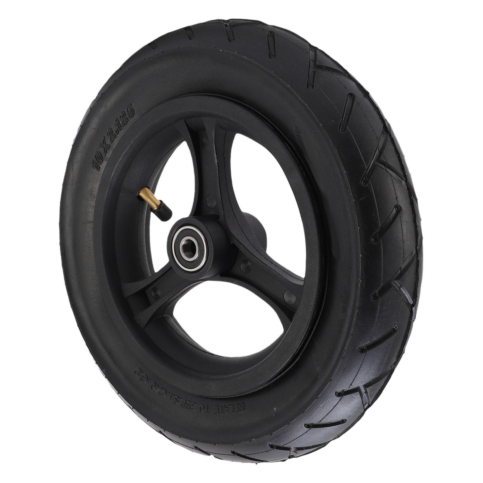 10 Inch Scooter Achterwiel, 250mm Elektrische Scooter Achterband 10mm As Binnendiameter met Hoge Sterkte Plastic Staal Rubber voor Rijden Vervanging