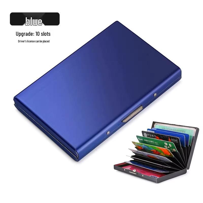 Portcard Ultra-Subțire Anti-Furt din Oțel Inoxidabil pentru Bărbați și Femei