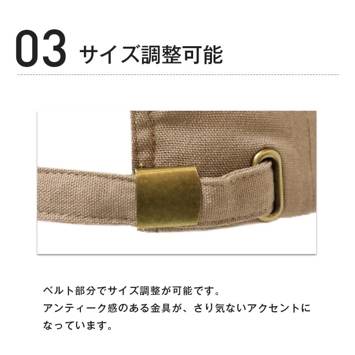 ICHIYON Leinenmischung Kursive Stickerei Kappe [14+ PLUS] / 103645-131-103