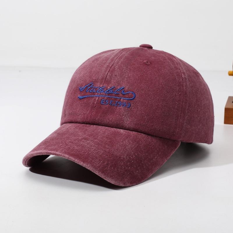 Outdoor Letter Cotton Small Embroidery E New Personalized ST Washed Baseball Cap Cap Embroidery Old