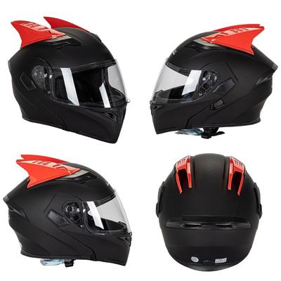 1 paire de décorations originales pour casque de moto, cornes élégantes, fournitures de décoration de casque