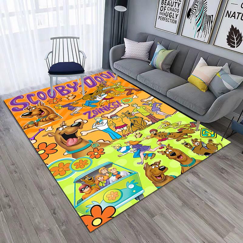 Halloween Cartoon Comedy Adventure Movie Scooby-Doo Carpet Is Suitable for Living Room and Bedroom Doormats Office Balcony Decorative Carpet V8