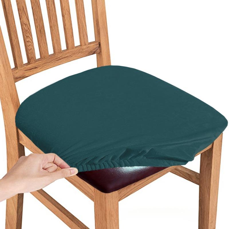 Dining Room Chair Seat Covers Removable Washable Elastic Cushion Covers For Upholstered Dining Chair