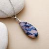 Luxury European and American fashion light luxury simple natural stone water drop pendant French short scarf necklace Choker jewelry