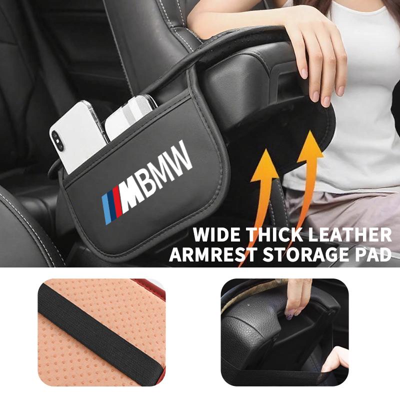 Leather Car Seat Center Console Armrest Mat Storage Bag For BMW M 1 3 4 5 6 7 Series X1 X3 X4 X5 G20 G38 F48 E36 E39 RDMEV1