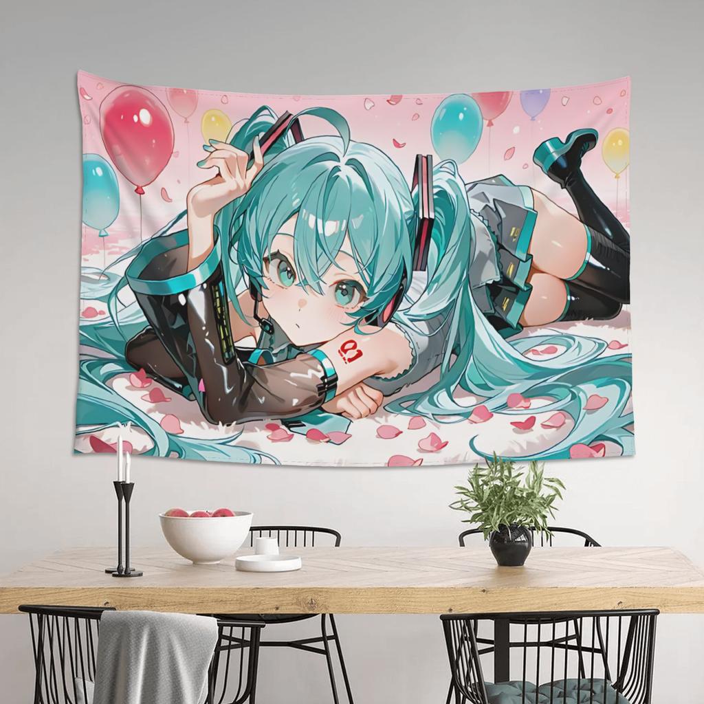 Hatsune Miku Cutecore Tapestry Room decoration Home Decoration Tapestry Decor Accessories Cute Room Decor