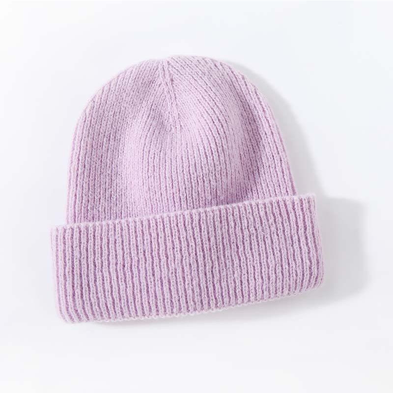 Winter New Style High-end Imitation Cashmere Warm Thickened Knitted Hat Fashionable Versatile Adult Hat