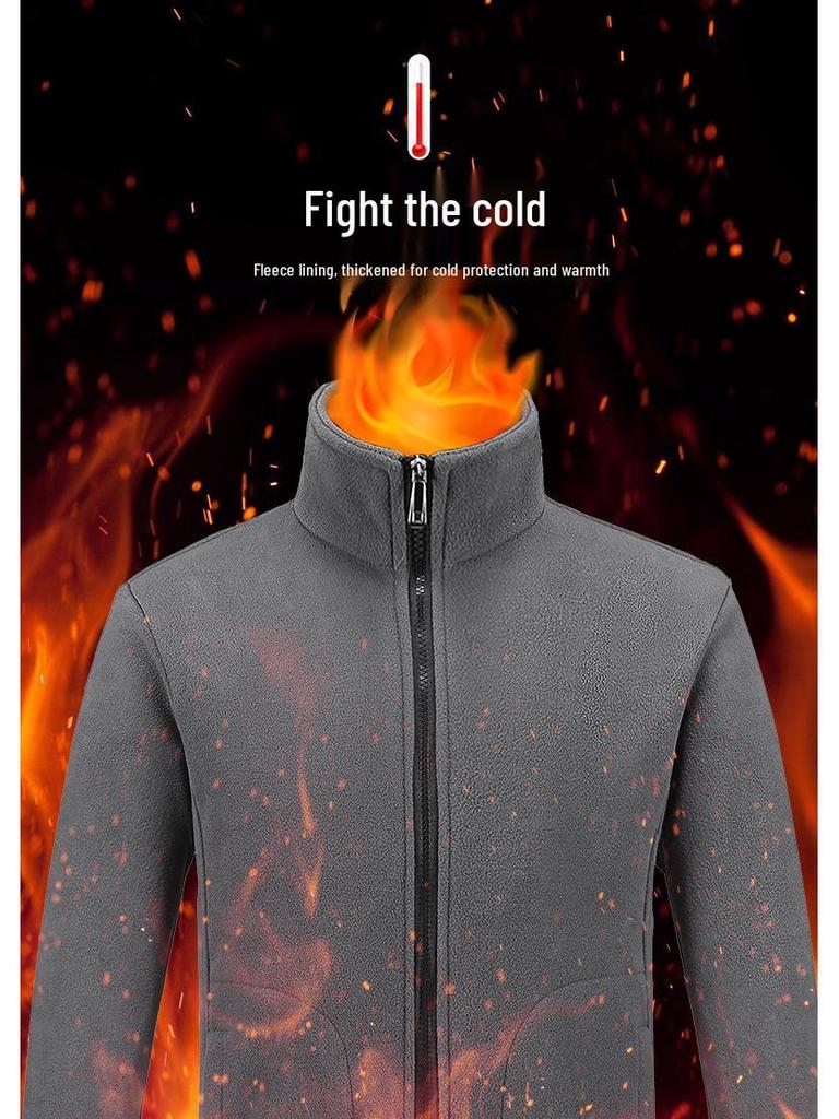 Men’s and Women’s 3-in-1 Detachable Waterproof Windbreaker – Trendy Autumn/Winter Thick Jacket