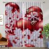 Christmas Tulle for Bedroom Kitchen Curtains for Living Room Curtain Home Interior Curtains 2 Pieces Partition Shades Blackout