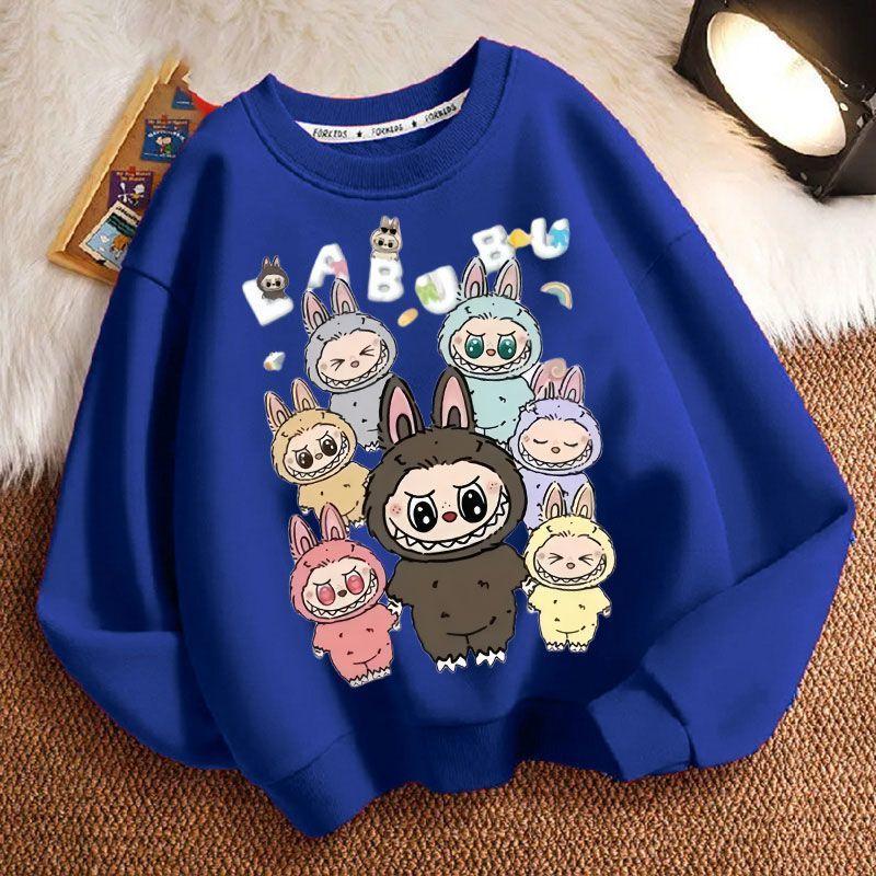 Niedliche Kinder-Hoodies, Rundhals-Langarm-Lockere und lässige Hoodies für Jungen und Mädchen für Frühling und Herbst