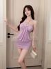 Thousand Gold Pure Desire Wind Backless Tube Top Dress Summer Senior Sexy Slim Fanny Pack Temperament Socialite New Short Skirt