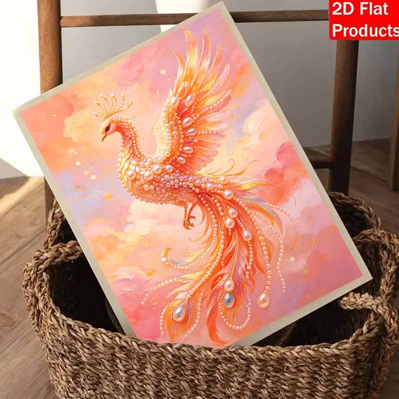 Pearl Painting Kit DIY Phoenix Bird Wall Art Home Decoration Painting