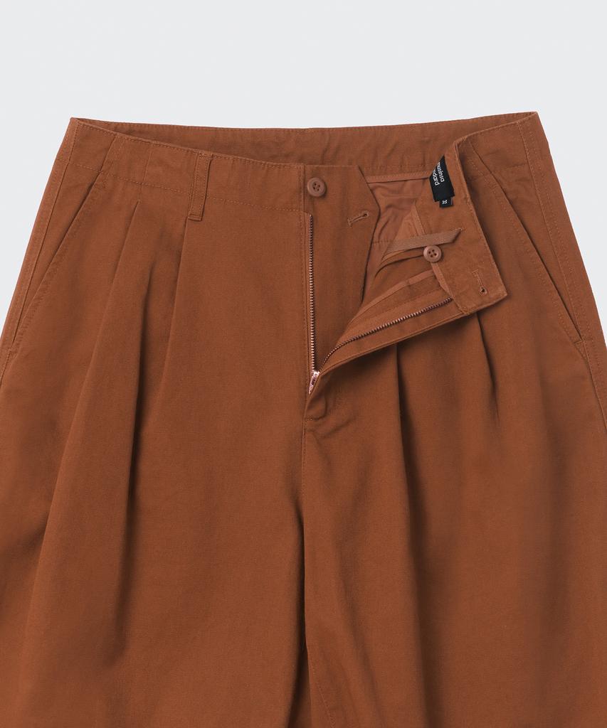 MUSINSA STANDARD Cotton Wide Balloon Pants [Brick Orange]
