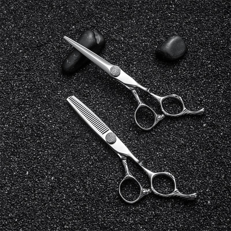 Professional High-End Hairstylist Haircut Hair Scissors Flat Tooth Scissors Thin Scissors Special Set Hair Scissors