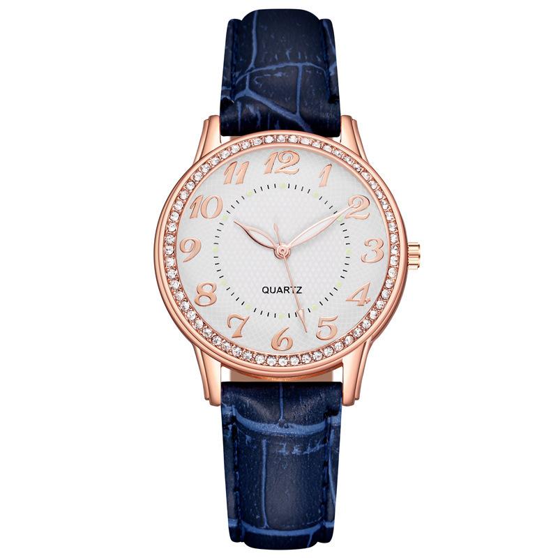 WomenWatches Diamond Luminous Watch Women's Belt Women's Watch Quartz Watch Diamond Jewelry Luminous Diamond