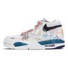 Flight Legacy Heart Signal Abrasion Resistant Mid Top Vintage Basketball Shoes Men's Beige Blue Pink BQ4212-102(Team864-)