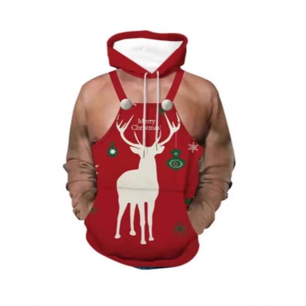 Interesting Christmas Series 3D Printed Hoodies Men's Fashion Casual Sports Autumn Long Sleeve Hoodies