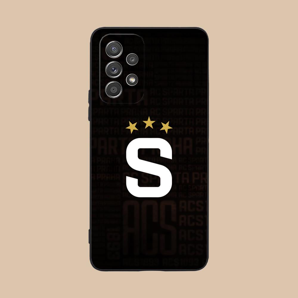 FC Sparta Praag Mobiele Telefoonhoesje voor Samsung Galaxy A73 72 71 70 56 55 54 53 52 36 35 34 23 16 15 5G Kleur Beschermhoes