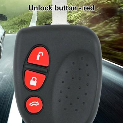 Practical Remote Key Button Cover Lock/Unlock/Trunk Red Sturdy