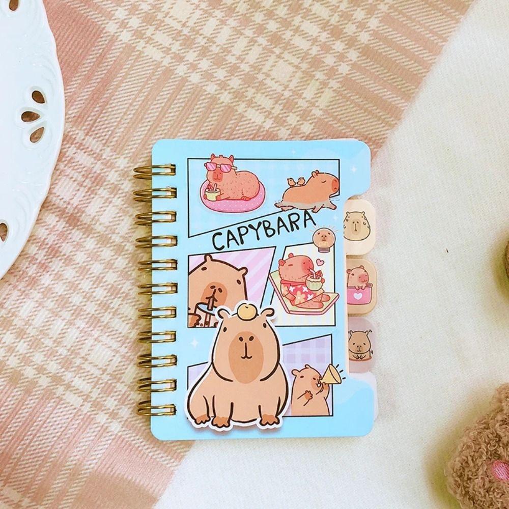 1pc Cartoon Mini Planner Notebook Capybara Student Stationery Cute Diary Notepad