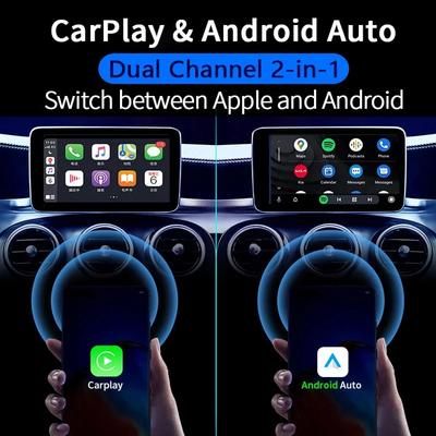 NEW Wireless CarPlay Android Auto 2 In 1 Box Wireless Adapter Spotify For Mazda Toyota Mercedes Peugeot Volvo Support Netflix