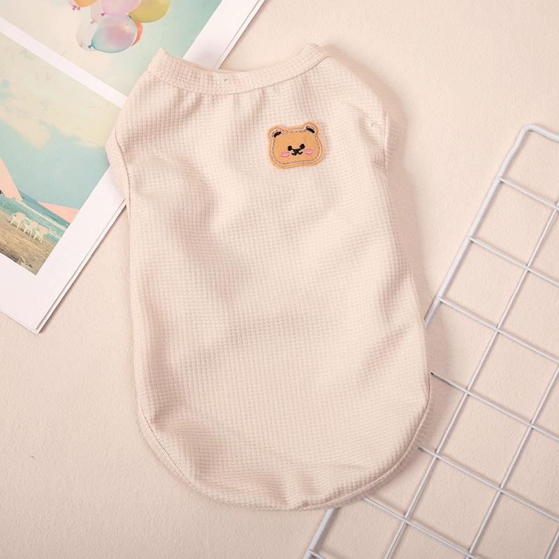 Summer Sleeveless Vest for Small Dogs - Fits Teddy, Pomeranian, and Bichon Frise