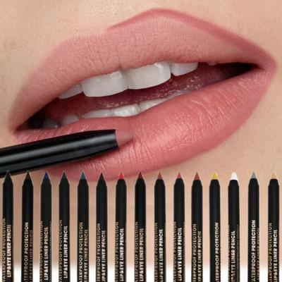 Matita per labbra a lunga durata 15 colori Make Up Lip Cosmetic Matte Soft Lip Liner Stick come penna per eyeliner per il trucco delle donne coreano