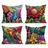 Floral Pattern Printed Pillowcase Mexican Style Home Furnishing Room Decoration Cushion Cover Living Room Sofa Cushion Cover