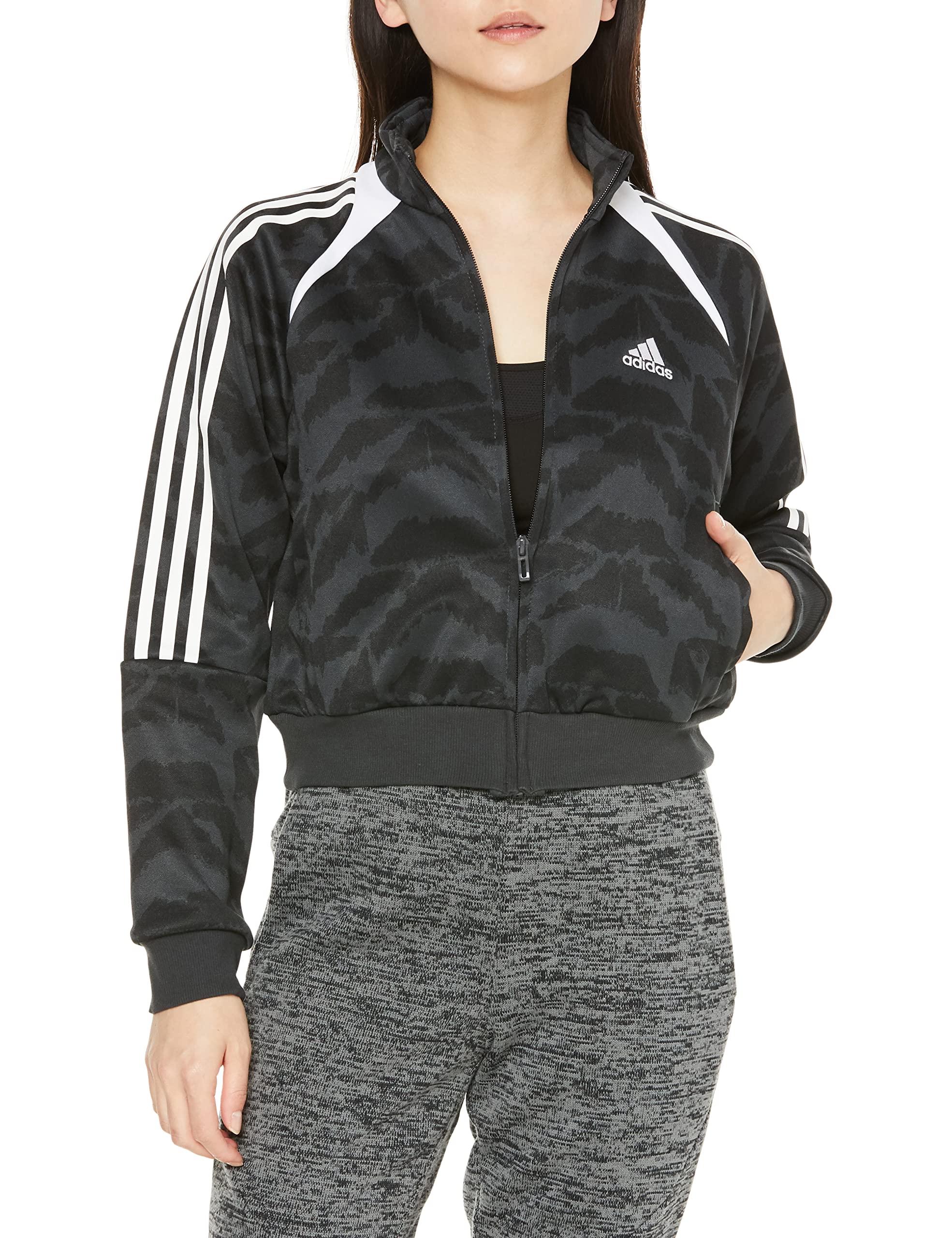 

Adidas EVE09 Tiro Костюм для жизни, тренировочный, размер L, женский топ, карбон/черный/белый/белый (IC6649),
