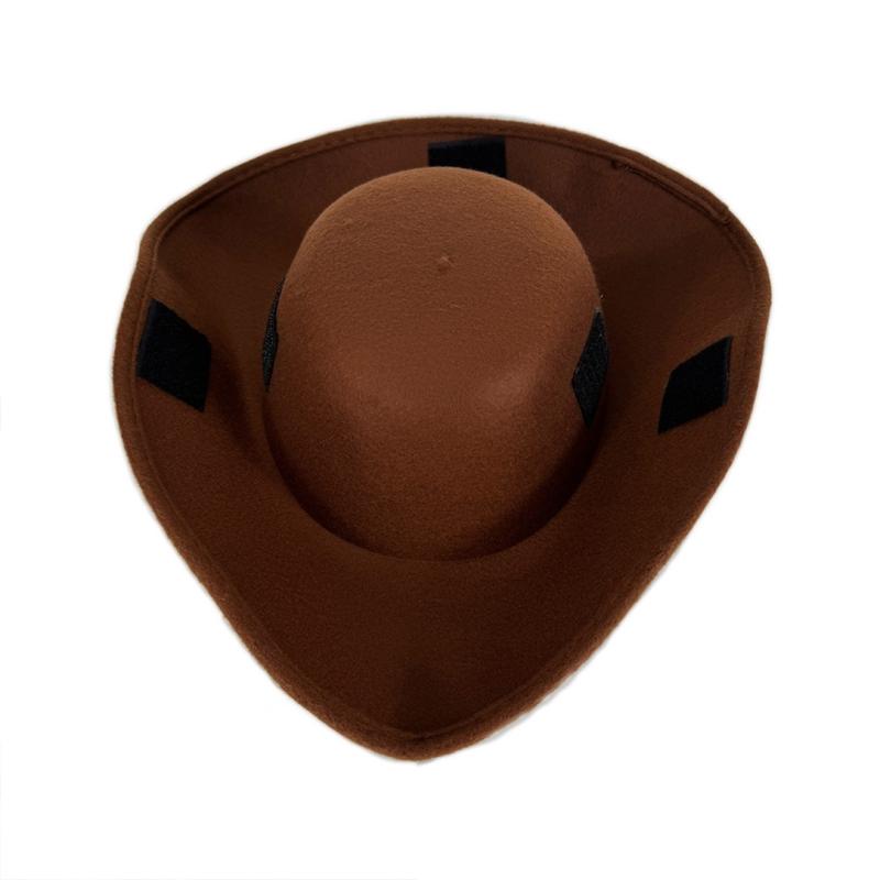 Victorian Pirate Hat With Gold Stitched Soft Lining Tricorn Hat For Costume Parties Vintage Adult Costume Accessory