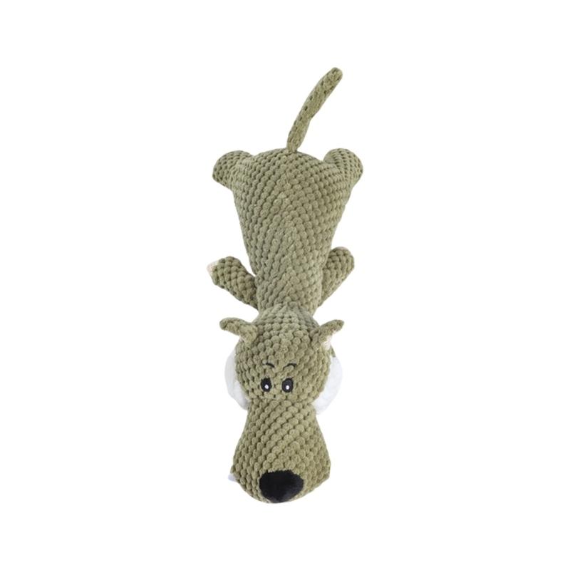 

Interaction Plush Animal Dog Toy With Noise Maker Squeaky Chew Toy For Dog Stress Relief and Healthy Teeth