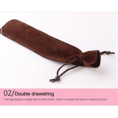 Simple Flannel Drawstring Pocket Dustproof Portable Lipstick Storage Pouch Jewelry Protective Bag