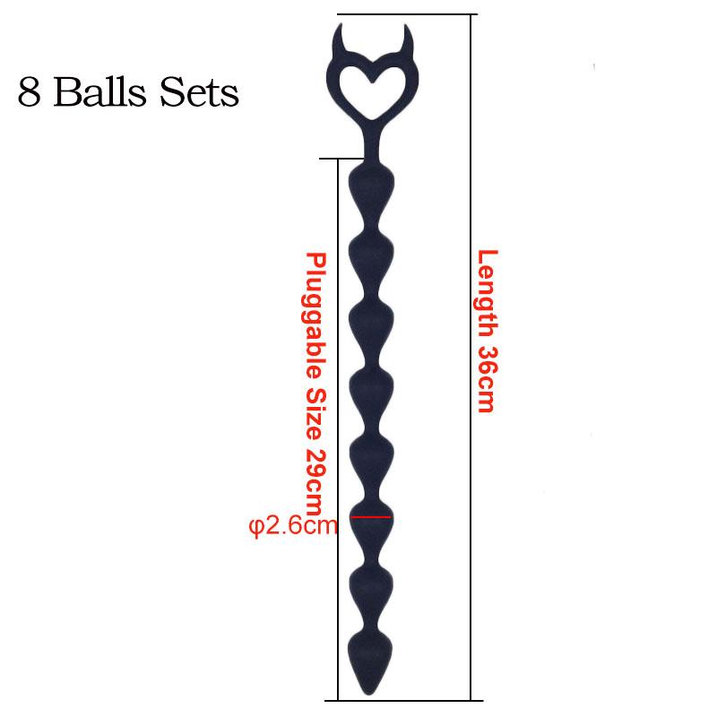 36cm Long Anal Beads Butt Plug Sex Shop Silicone Anal Stimulator Balls Prostate Massager Buttplug Sex Toys for Adults Women