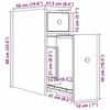 VidaXL Armoire de salle de bain étroite avec roulettes chêne sonoma, armoire de salle de bain haute, rangement de salle de 855288