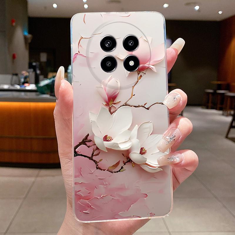 Cover For Realme 13 Pro+ 5G Casing Luxury Fashion Butterfly Flower Clear Soft TPU Silicon Phone Case For Realme 13 Pro Plus Case