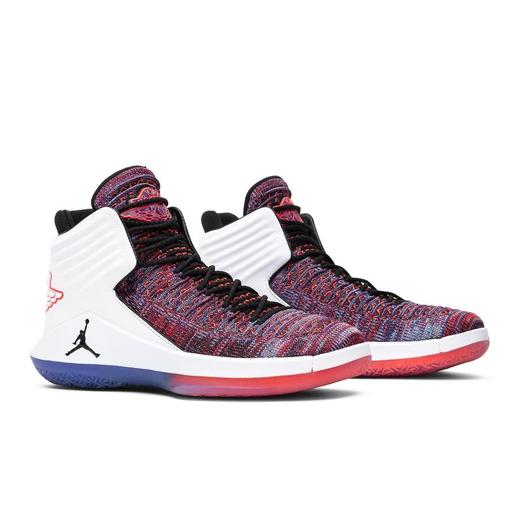 Air Jordan 32 'Finale' (Unisex) White / Black-Court Purple-University Blue Basketball Shoes AA1253 105