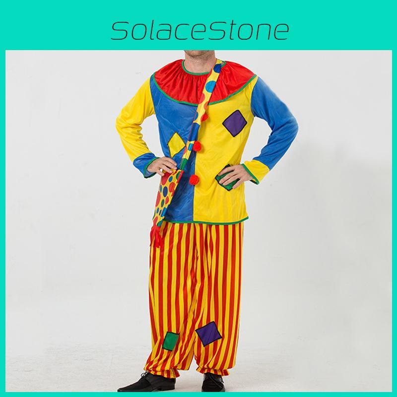 Timeless Design Unisex Masquerade Costume For Halloween Circus Clown Celebrations