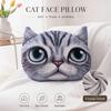 3D 40CM Cat Dog Head Pillow Cushion Realistic Car Seat Cushion  Multipurpose
