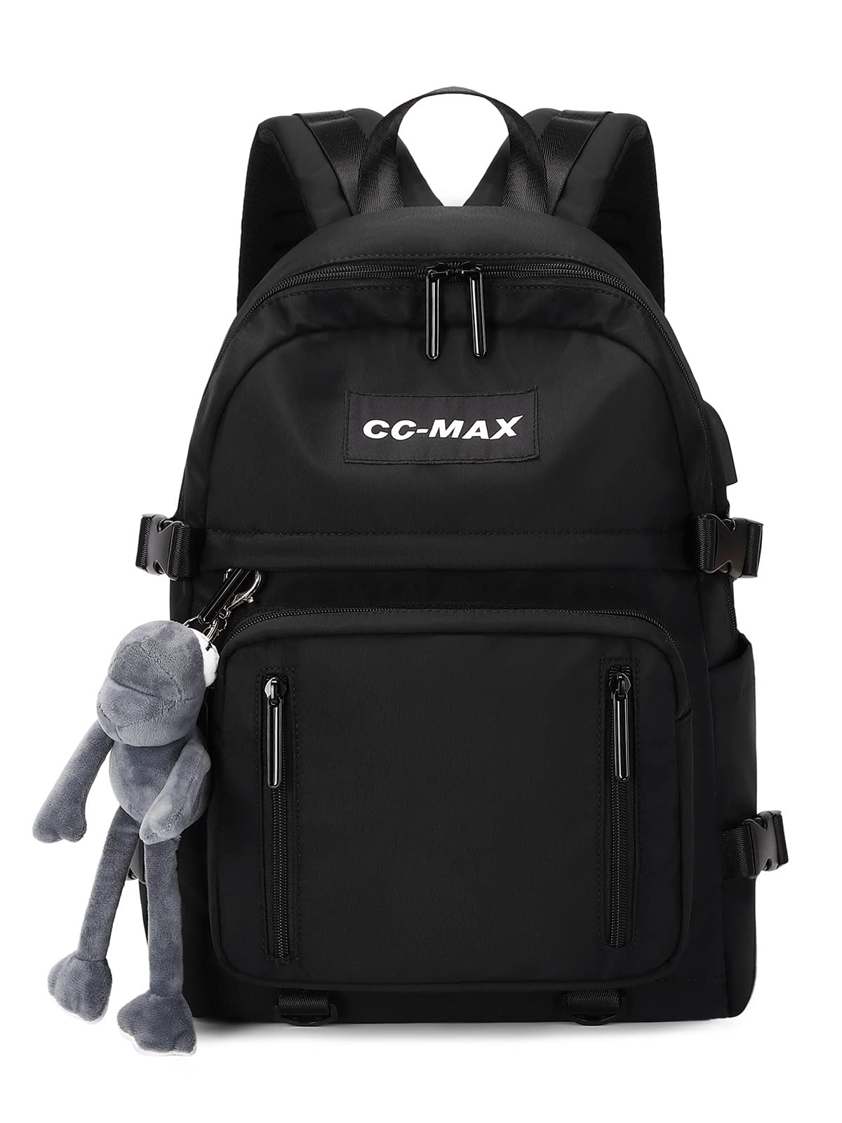 

Women s and Men s Backpack, 16 Pockets, A4 Size, Large Capacity, Fits 15.6-inch PCs, Back Pocket, Carry-on, School, Commuter, Stylish, Waterproof,