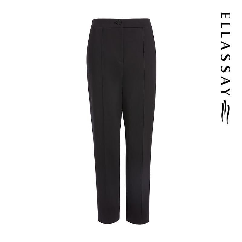 ELLASSAY Women's Autumn/Winter Warm Straight-Leg Casual Trousers