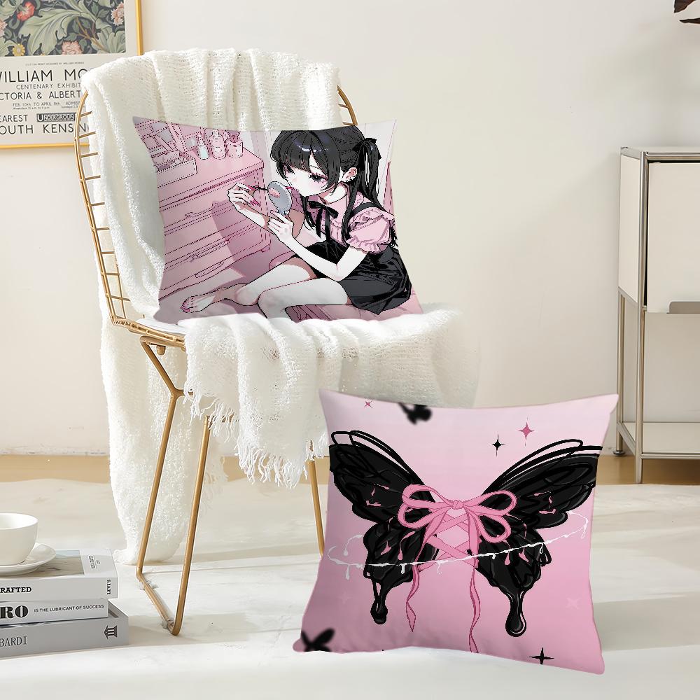Cartoon Cute JJirai Kei Pillow Case Suitable For Bedrooms Living Rooms Cars Home Decoration