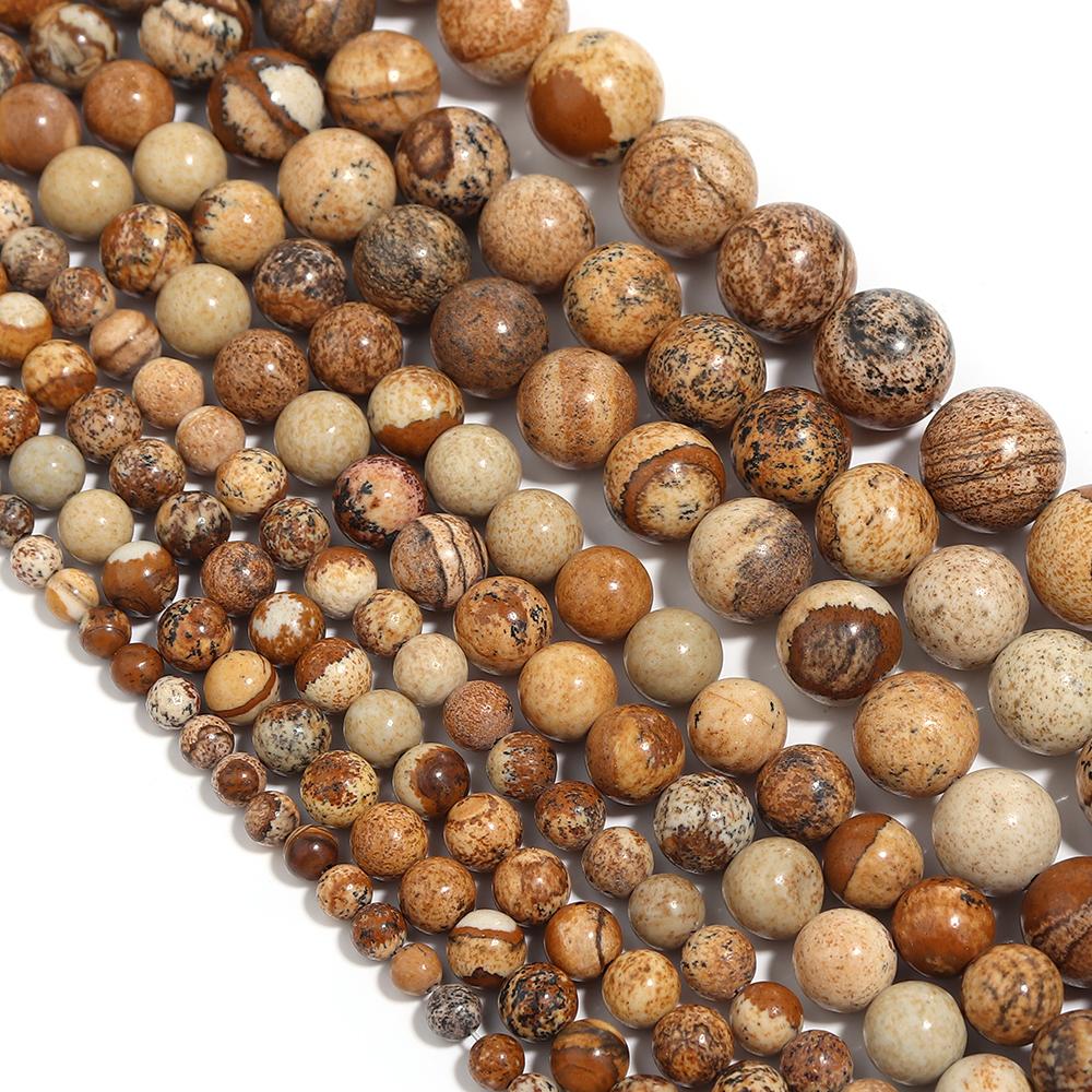 Natural Stone Beads Agate Amethyst Jade Amazonite Tiger Eye Loose Round Beads For DIY Bracelet Necklace Gift Making4/6/8/10/12mm