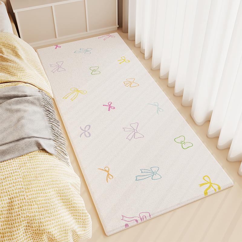 

Ковер для спальни VIKAMA, небольшой, свежий, для гостиной, для чайного столика, ковер для комнаты девушки, декорированный, мягкий, звуконепроницаемый, для дома, для эркера 40x120cm 16x47inch