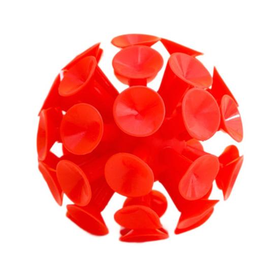 9CM 3D Suction Cup Ball Anxiety Stress Relief TPR Sticky Ball Toss