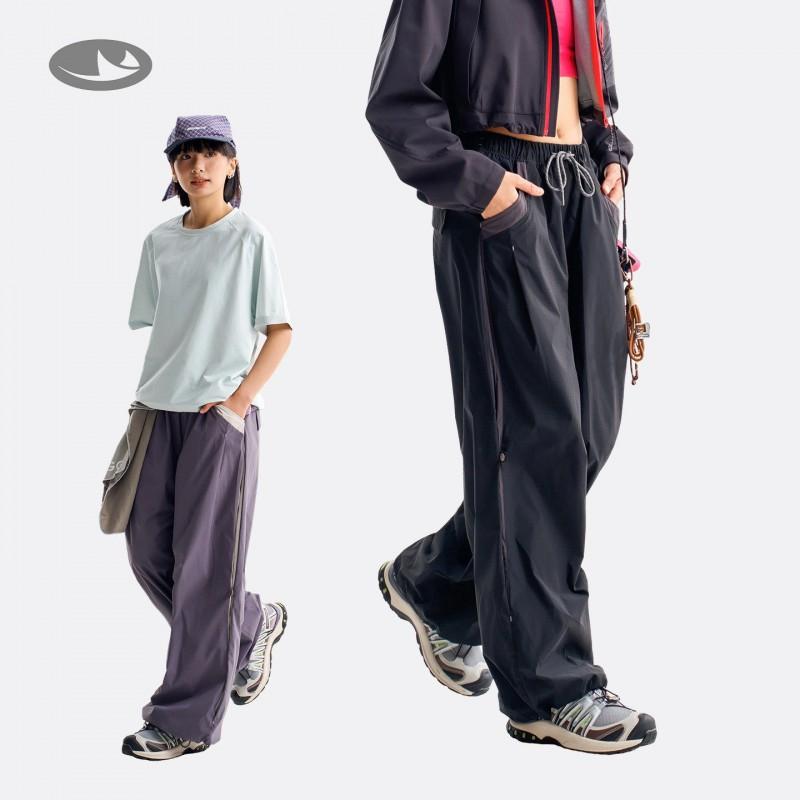 Pantaloni de drumeție ușori, cu uscare rapidă, cu picior larg, pentru bărbați și femei, respirabili, rezistenți la apă, stil cargo, pantaloni de exterior